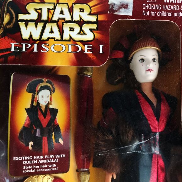 Vtg 1998 STAR WARS Ep1 Ultimate Hair Queen Padme Amidala Fashion Doll NIB NRFB - Picture 2 of 7